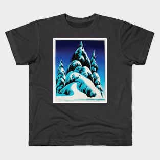 Eyvind Earle snowflake Kids T-Shirt